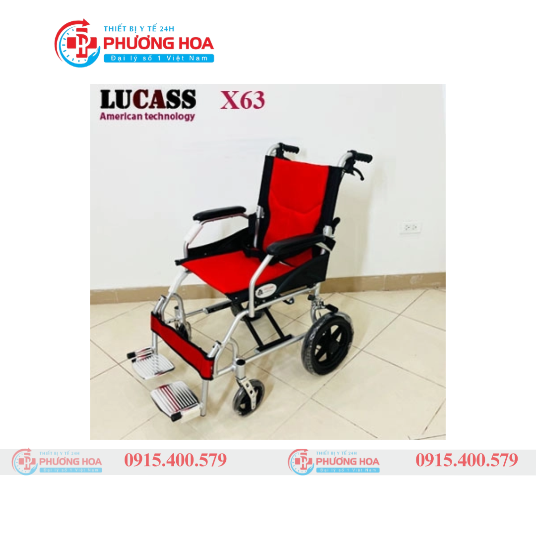 Xe lăn du lịch siêu gọn nhẹ Lucass X63